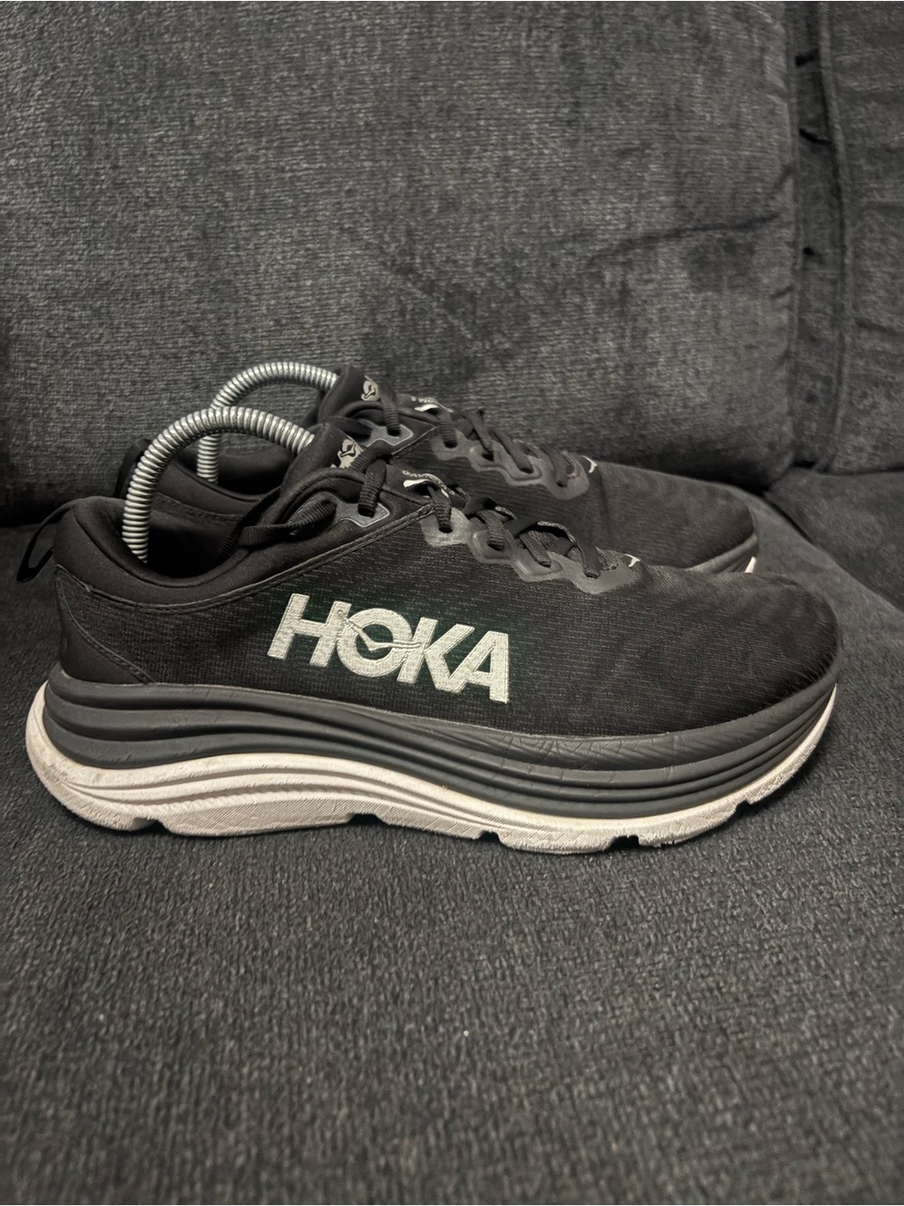 Hoka One One Gaviota 5 Womens Size 9B Sneakers Black White